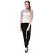 Albely Curved in Half Moon Georgette Top White &amp; Blue Colour-S-White &amp; Blue-1-sm