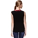 Albely Overlapping Knit Top Black Colour-M-Black-2-sm