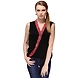 Albely Overlapping Knit Top Black Colour-A-TB20-L-sm
