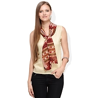 Albely Tying Knot Top Multi Colour