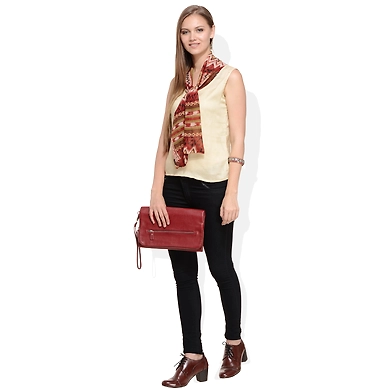 Albely Tying Knot Top Multi Colour-XL-Multi-1