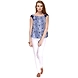 Albely Shoulder Bow Top Blue Colour-M-Blue-1-sm