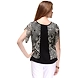 Albely Graphic Black Gathers Top Black Colour-M-Black-2-sm