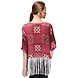 Albely Fringes Kaftan Top Maroon Colour-M-Maroon-2-sm