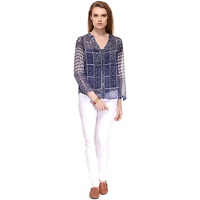 Albely A Pinch Of Pleat Blue Colour-S-Blue-1