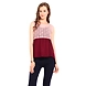 Albely Blouse with Gathers Top Pink and Purple Colour-L-Pink and Purple-1-sm