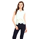 Albely Laser Cut Sleeveless Top Green Colour-A-LC5 â€“ S_XL-sm