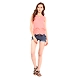 Albely Laser Cut Sleeveless Top Peach Colour-XS-Peach-1-sm