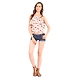Albely Boat Neck Floral Blouse Multi Colour-XL-Multi-1-sm