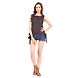 Albely Double Tie-ups Top Black Colour-A-FLR00B_L-sm