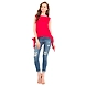 Albely Double Tie-ups Top Red Colour-A-FLR00R_M-sm