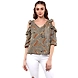 Albely Countessa Cold Shoulder Blouse Multicolour Colour-ZP06-S-sm