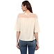 Albely Starling Sheer Yolk Blouse Beige Colour-S-Beige-2-sm