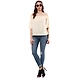 Albely Starling Sheer Yolk Blouse Beige Colour-L-Beige-1-sm