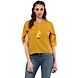 Albely Princess Cara Cape Top Mustard Yellow Colour-ZP12-S-sm