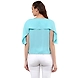 Albely Princess Cara Cape Top Aqua Blue Colour-M-Aqua Blue-2-sm
