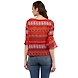 Albely Catrine Cris Cross Blouse Orange Printed Colour-S-Orange Printed-2-sm