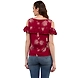 Albely Cloudine Cold Shoulder Blouse Purple Pink Colour-L-Purple Pink-2-sm