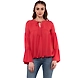 Albely Delilah Bell Sleeves Blouse Rust Colour-ZP19-M-sm