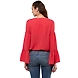Albely Delilah Bell Sleeves Blouse Rust Colour-M-Rust-2-sm