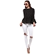 Albely Isabella Stripes Peplum Blouse Black Colour-XL-Black-1-sm