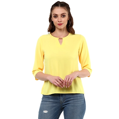 Albely Yorkshine Yellow Blouse Yellow Colour-ZP22-L
