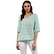 Albely Ruby Skye Sage Blouse Sage Green Colour-ZP24-L-sm