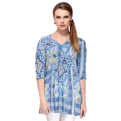 Albely Bohemin Tunic Dress-L-Multi-1