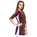 Albely Scarf print Tunic Dress-S-Multi-1-sm