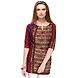 Albely Scarf print Tunic Dress-A-TB18_L-sm