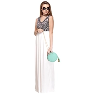 Albely Tribal Maxi Dress-S-Multicolor