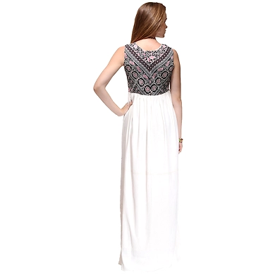 Albely Tribal Maxi Dress-XL-Multicolor-2
