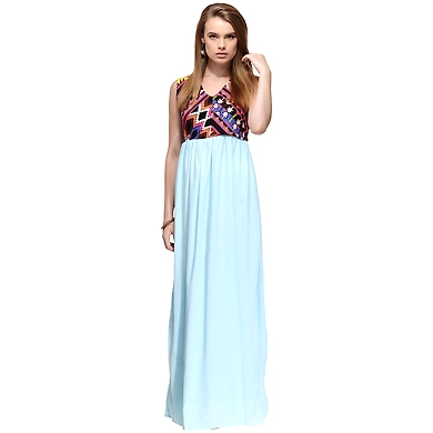 Albely Tribal Maxi Dress-A-TB06_S