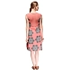Albely Star on Peach Dress-S-Multicolor-1-sm