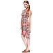 Albely Star on Peach Dress-L-Multicolor-2-sm