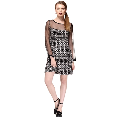 Albely Little Black Dress-XL-Black-1