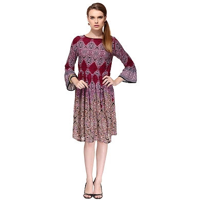 Albely Angel Sleeves Tunic-A-TB41_M