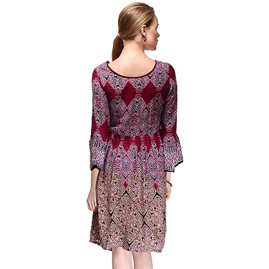 Albely Angel Sleeves Tunic-XL-Multicolor-2