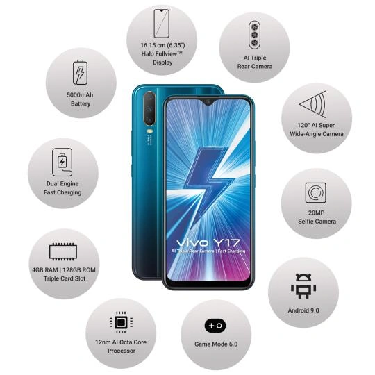 Vivo Y17 ( 4GB  Ram)+(  128GB Storage )-Blue-4GB - 128GB-2