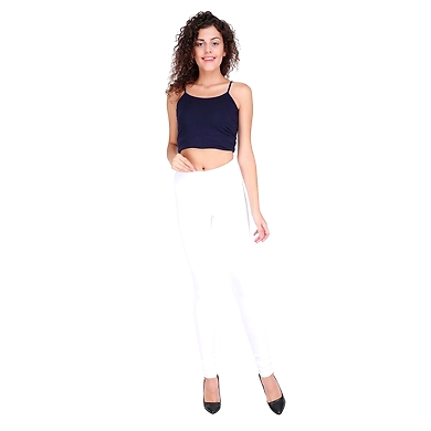 Spiffy Churidar Leggings White-LEG02White-2XL