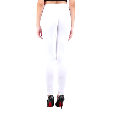Spiffy Ankle Length Leggings White-White -5XL-2