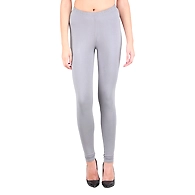 Spiffy Ankle Length Leggings Silver-Silver-5XL