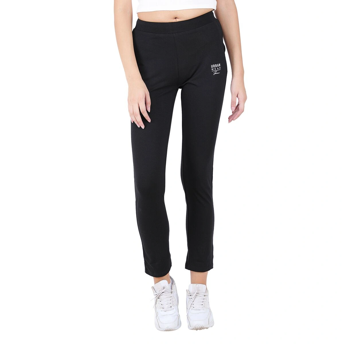 Buy Womens Gym Leggings | Back Zipper Pocket | Premum Stretch Fabric (S,  Black and Blue) at Amazon.in
