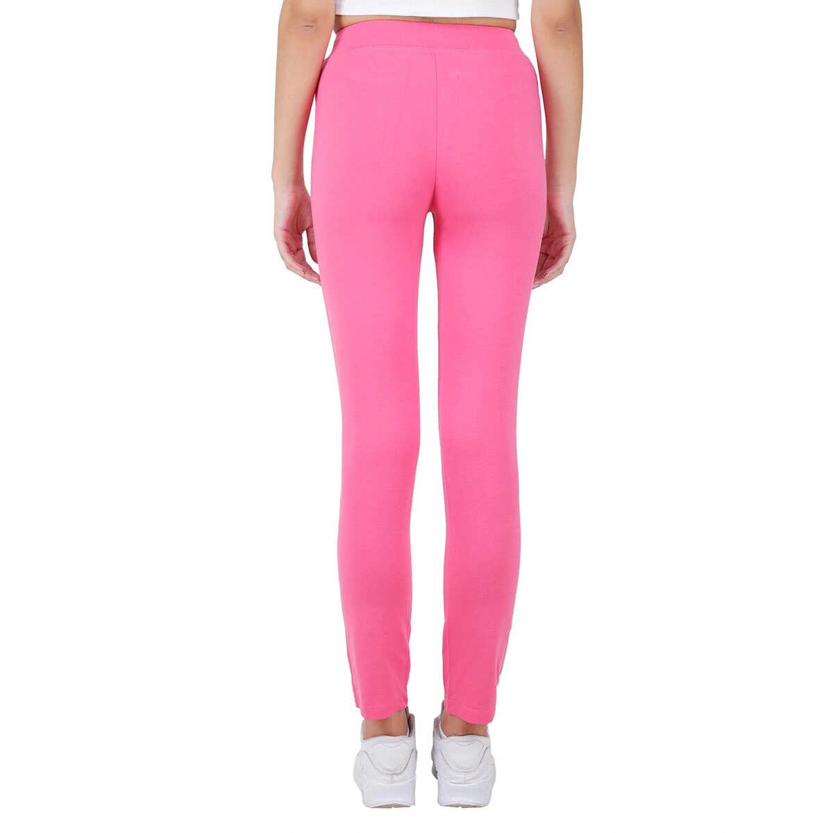 Buy Go Colors Women Solid Evergreen Ankle Length Leggings online