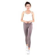 FUTURO Women's Checkered Jeggings  RED