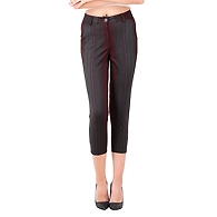 FUTURO Women's  Striped Pant Print-3-L-Multicolour