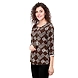 Casual 3/4 Sleeve Solid Printed Women's Tunic Print-B-L-Multicolour-2-sm