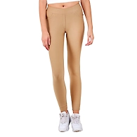 Women's Solid Jegging Beige-M-Beige