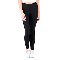 Women's Solid Jegging Black-M-Black