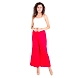 FFU Women's Palazzo Solid Soft Rayon Plain Design with Elastic &amp; Knote  Red-R-PLAZZORed-M-sm